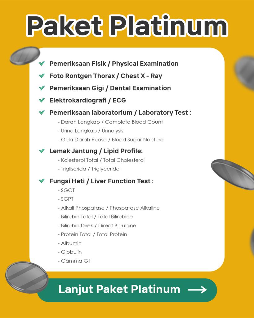 Paket Medical Checkup 2023 Platinum